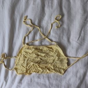 Strappy Yellow Top